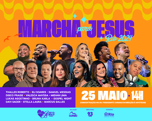 Marcha Para Jesus do Rio de Janeiro terá esquema especial de trânsito montado pela Prefeitura