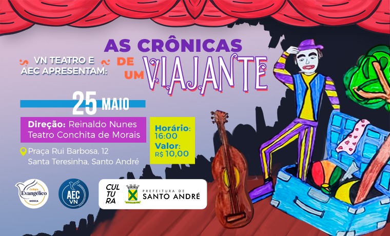 Cia. VN Teatro apresenta: “As Crônicas de um Viajante”, uma viagem teatral para toda a família