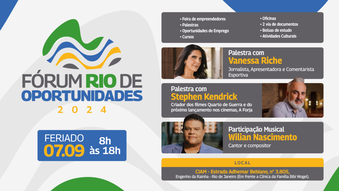 Rio de Janeiro recebe primeira edição do Fórum Rio de Oportunidades