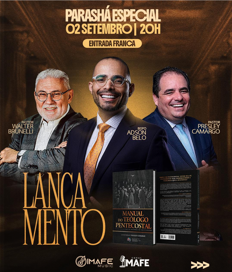 Adson Belo lança o livro “Manual do TeólogoPentecostal” em São Paulo