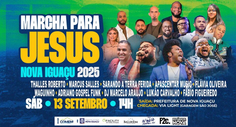 Nova Iguaçu recebe a primeira edição da Marcha Para Jesus