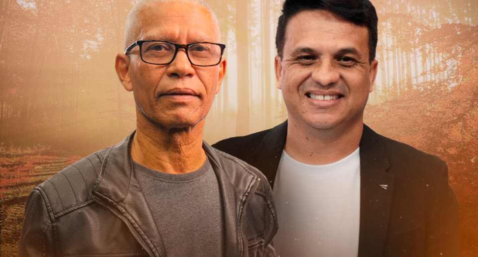 Os cantores Roberto Dom e Claudinho Maciel. Foto: Divulgação.