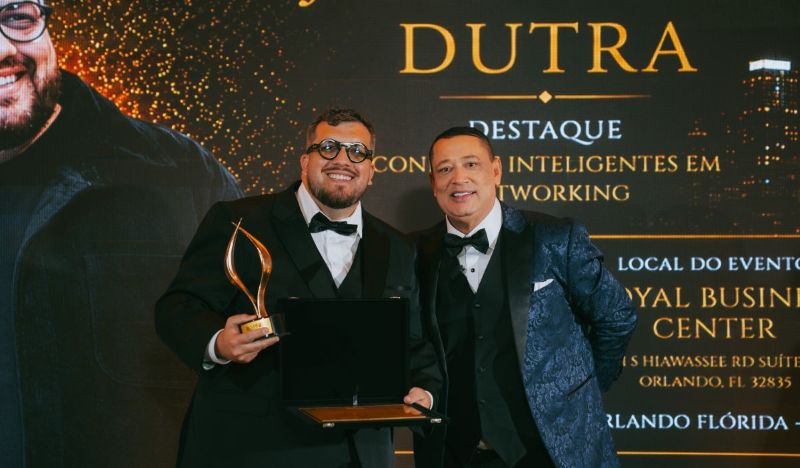 João Paulo Dutra, o JP, foi homenageado no Prêmio Networking Empresarial Nacional e Internacional, em Orlando.