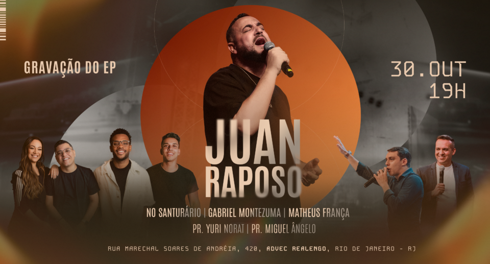 Com dez anos de carreira, Juan Raposo anuncia gravação de novo EP pela Purpose Music